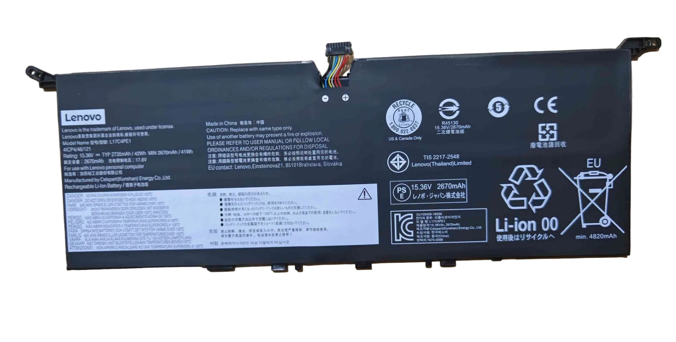 New Genuine Lenovo Yoga S730 S730-13IWL Battery 42Wh