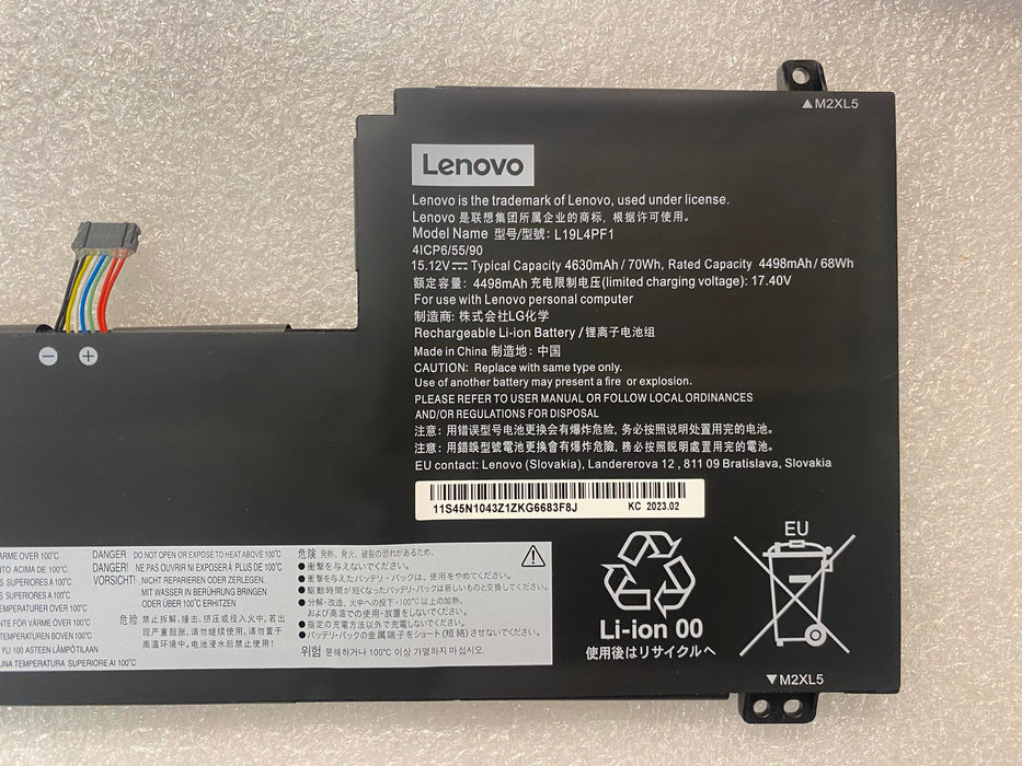 New Genuine Lenovo IdeaPad L19C4PF1 L19L4PF1 L19M4PF1 Battery 70WH