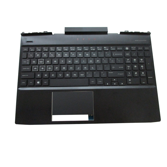 New HP Omen 15-DC 15T-DC Palmrest w/ Backlit Keyboard & Touchpad L30195-001 - LaptopParts.ca