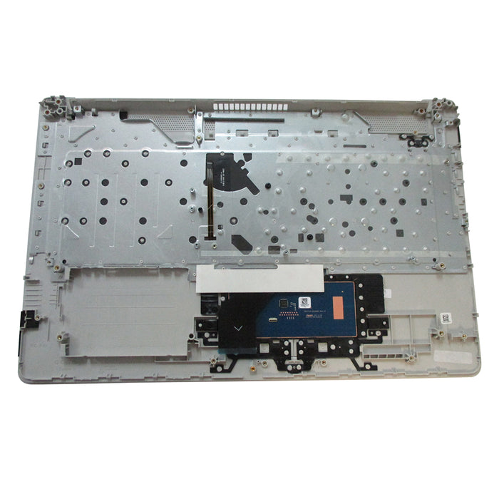 New HP 17-BY 17-CA Silver Palmrest w/ Backlit Keyboard & Touchpad L92784-001