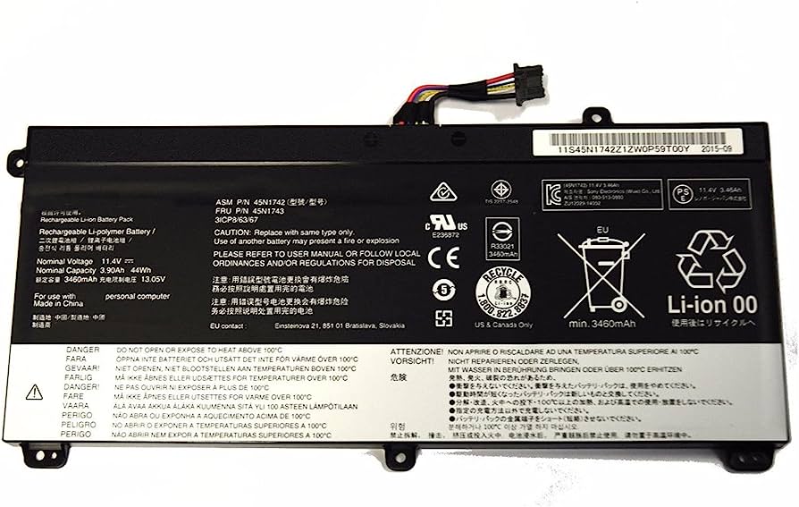 New Compatible Lenovo 00NY639 45N1740 45N1741 45N1742 45N1743 SB10K12721 Battery 44WH