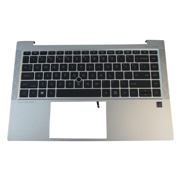 New HP EliteBook 845 G8 Palmrest w/ Backlit Keyboard - Fingerprint Version - LaptopParts.ca