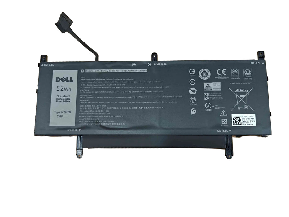 New Genuine Dell Latitude 9510 Battery 0N7HT0 N7HT0 52WH - LaptopParts.ca