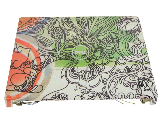 New Sun Burst Dell OEM Studio 1535 1536 1537 15.4" LCD Back Cover Lid Top Plastic  Hinges P608X