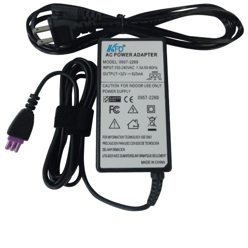 New Aftermarket HP 0957-2269 0957-2242 Printer Ac Power Supply Adapter & Cord +32V - 625mA - LaptopParts.ca