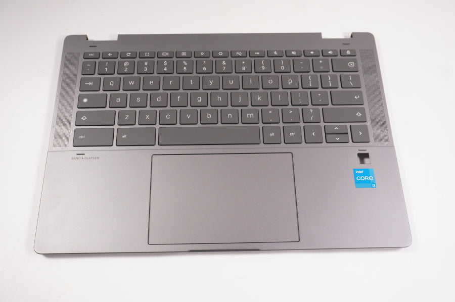 New N08411-001 Hp Laptop US Palmrest Keyboard Mineral Silver