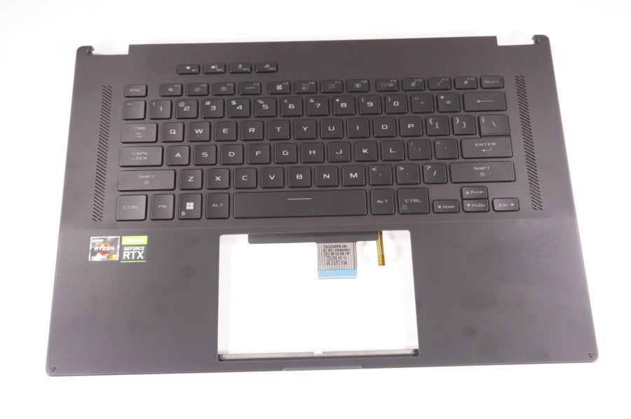 New 6053b2052601 Asus Laptop US Palmrest Keyboard  Off Black - LaptopParts.ca