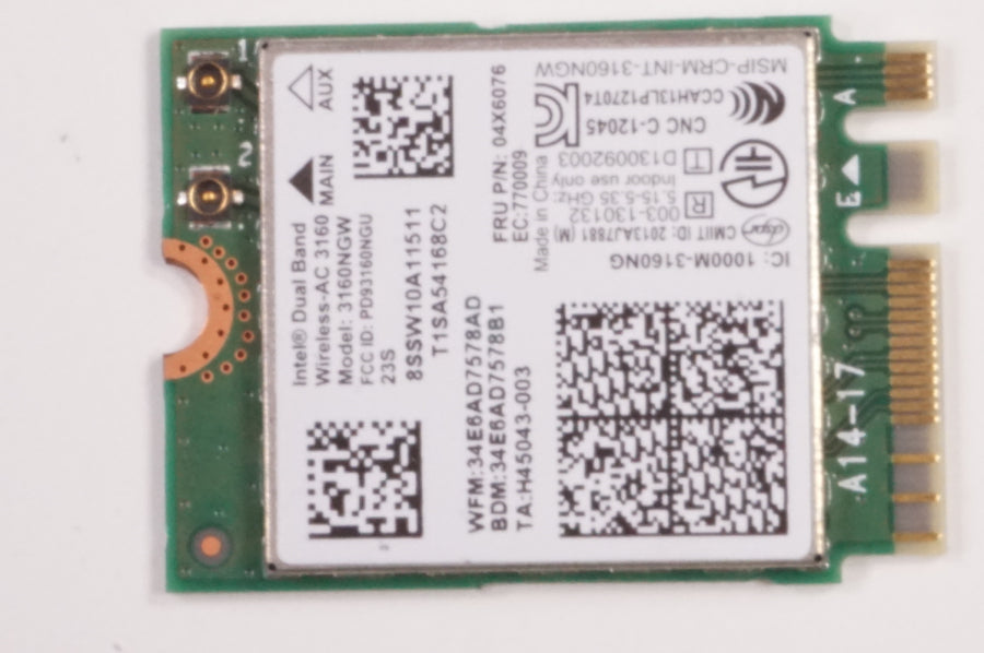 New SW10A11513 Lenovo Laptop Wireless Card