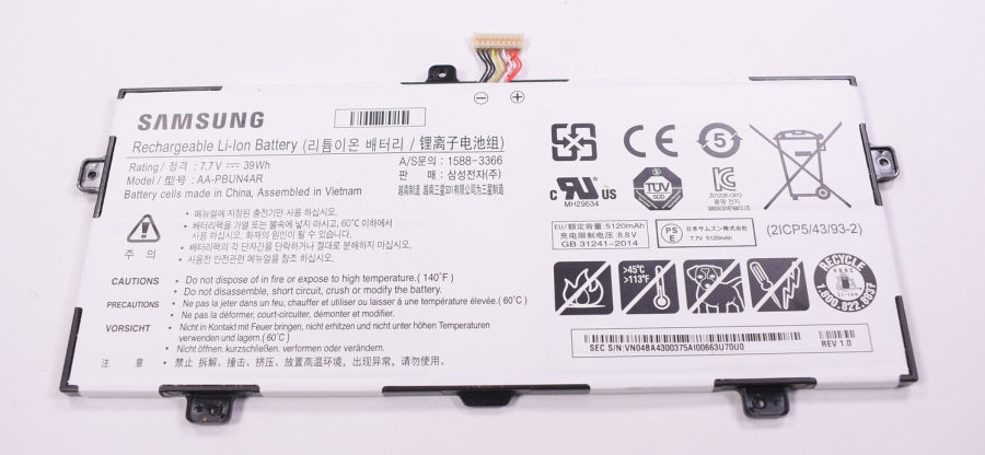 New BA43-00375A Samsung Laptop 7.7V 39wH 5120 mAh Battery