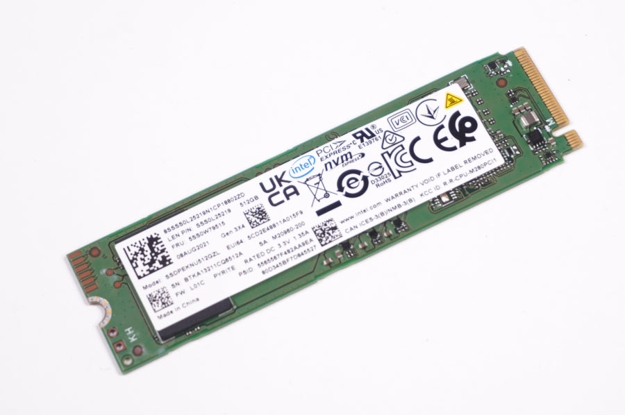 New 5SS0W79515 Lenovo Laptop 512GB PCIe NVMe Gen3 x4 M.2 2280 SSD Drive - LaptopParts.ca