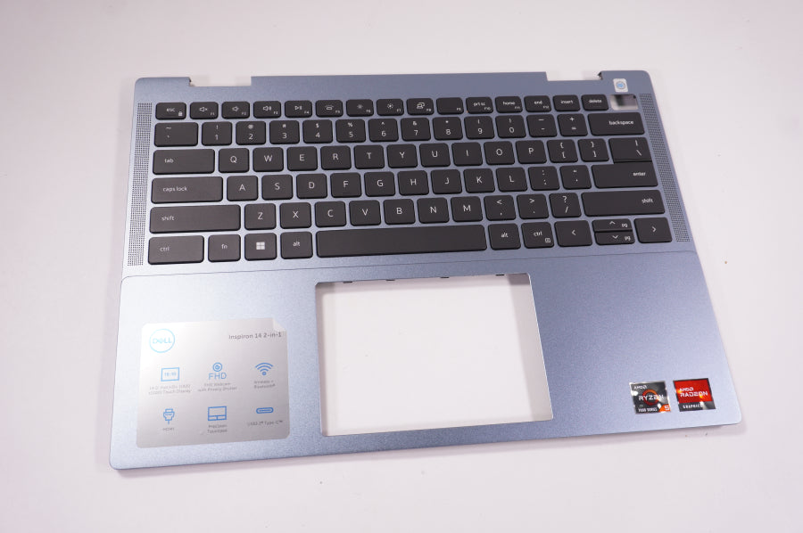 New 460.0SD0G.0012 Dell Laptop US Palmrest Keyboard BL  Lavender Blue - LaptopParts.ca