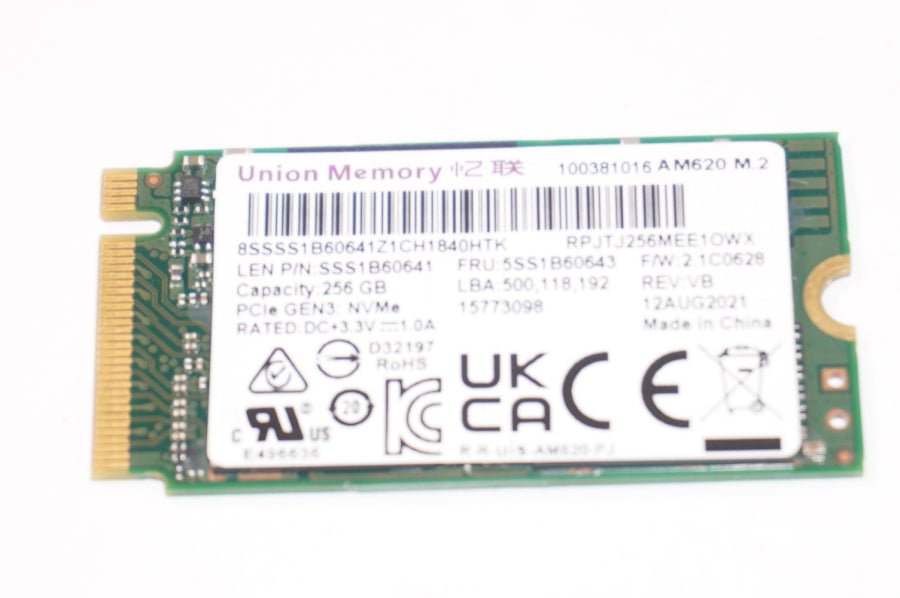 New MZALQ256HBJD-00BL2 Lenovo Laptop 256GB M.2 2242  PCIe Gen3 NVMe