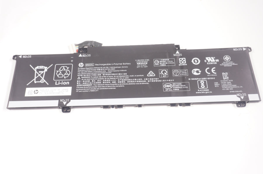 New L77034-005 Hp Laptop 11.55V 51WH 4195mAh  Battery