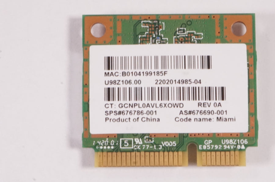 New 676690-001 Hp Laptop Wireless Card