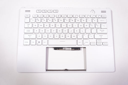 New 6053B2014201 Lenovo Laptop US Palmrest Keyboard White - LaptopParts.ca