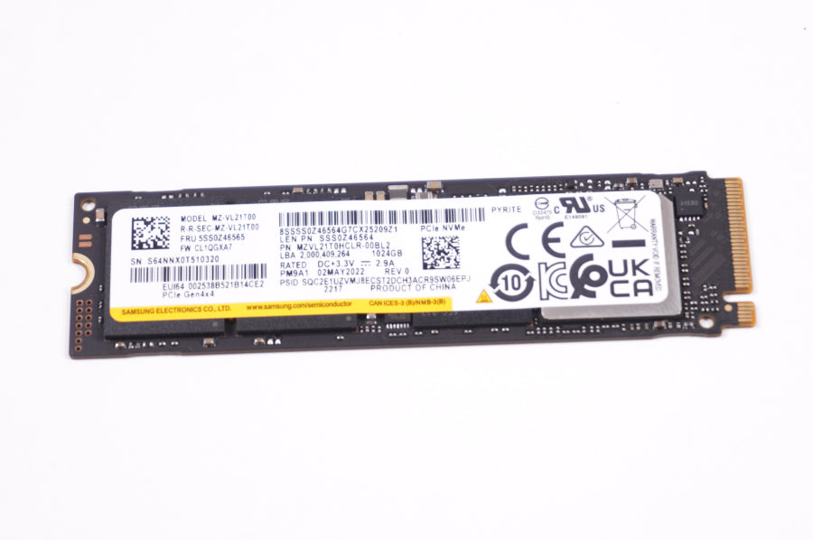 New 5SS0Z46565 Lenovo Laptop 1TB PCIe NVMe Gen4x4 SSD Drive - LaptopParts.ca