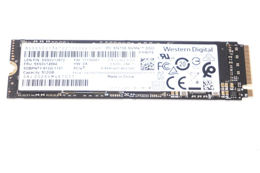 New 5SS0V14994 Lenovo Laptop 512GB PCIe NVMe Gen3 x4 M.2 2280 SSD Drive - LaptopParts.ca