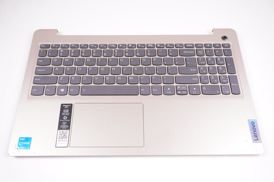 New 5CB1B69032 Lenovo Laptop US Palmrest Keyboard  Beige - LaptopParts.ca