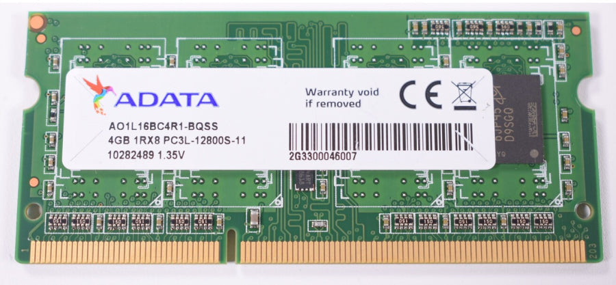 New AO1L16BC4R1-BQSS Adata Laptop 4GB PC3L-12800S SO-DIMM Memory