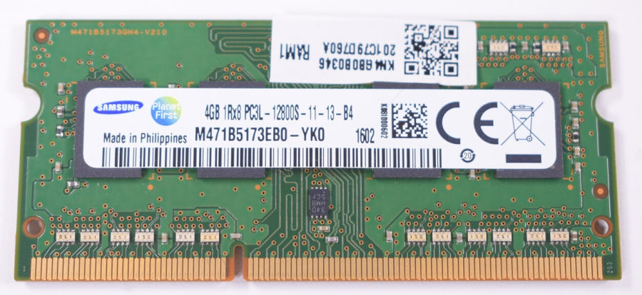 New M471B5173EB0-YKO Samsung Laptop 4GB PC3-12800 DDR3-1600MHz SO-DIMM Memory - LaptopParts.ca