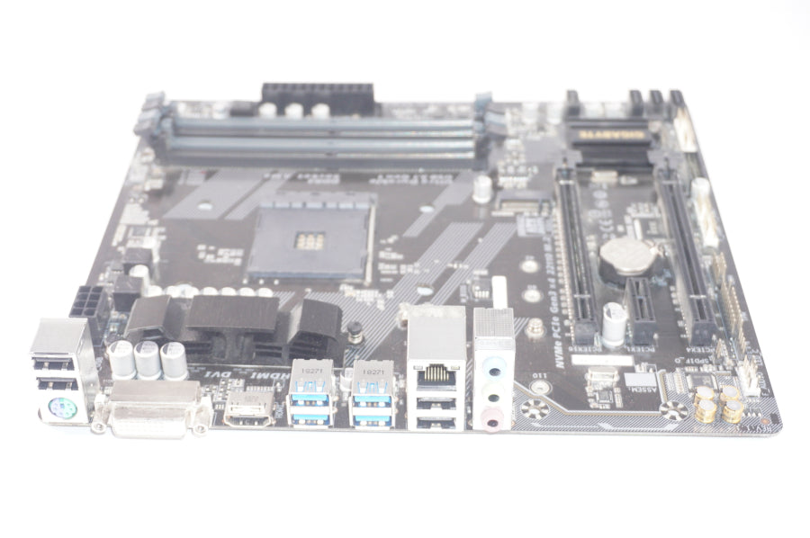 New GA-AX370M-DS3H GigaByte Laptop AMD AM4 Gaming Motherboard No I/O Plate