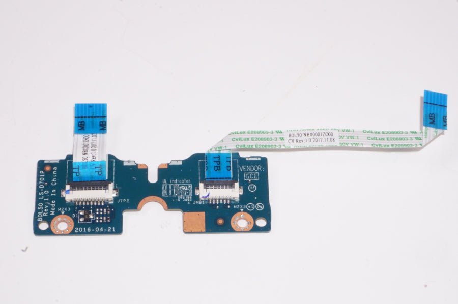 New LS-D701P Hp Laptop Touch Button Board