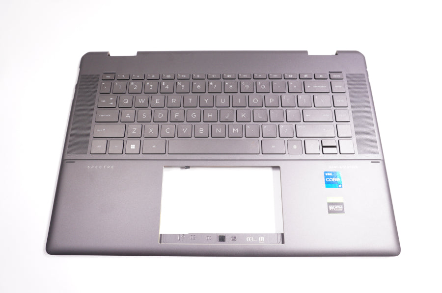 New M83484-001 Hp Laptop US Palmrest Keyboard Ash Dark Gray