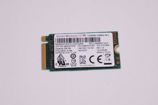 New 5SS0W76183 Lenovo Laptop 256GB NVMe PCIe Gen 3x4 M2. 2242 SSD Drive - LaptopParts.ca