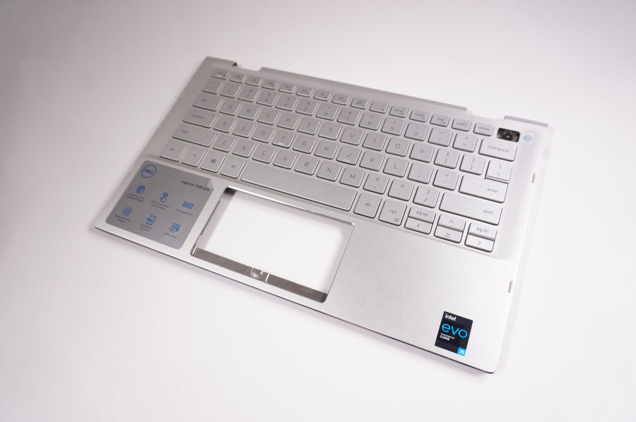 New 460.0LC01.0001 Dell Laptop US Palmrest Keyboard Silver - LaptopParts.ca