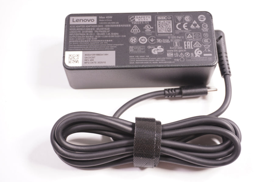 New 02DL147 Lenovo Laptop 45W 20V 2.25A Type C Adapter - LaptopParts.ca
