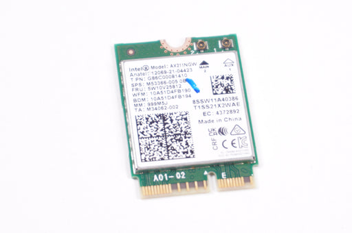 New Lenovo 5W10V25812  Wi-Fi 6E AX211NGW Card AX211NGW HH - LaptopParts.ca