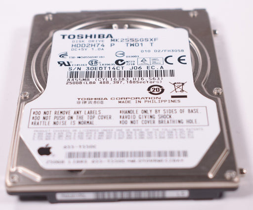 New MK2555GSXF Toshiba Laptop 250GB Hard Drive - LaptopParts.ca