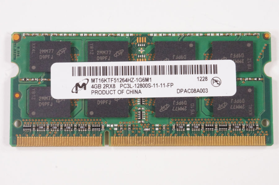 New MT16KTF51264HZ-1G6M1 Micron 4gb Pc3-12800 Ddr3-1600mhz So-Dimm Memory IDEAPAD U310