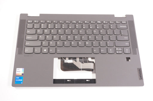 New 5CB0Y85489 Lenovo Laptop US Palmrest Keyboard Graphite Gray - LaptopParts.ca