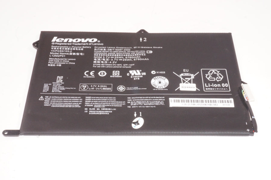 New 121500183 Lenovo Laptop 25Wh 6760Mah 3.7V Battery - LaptopParts.ca