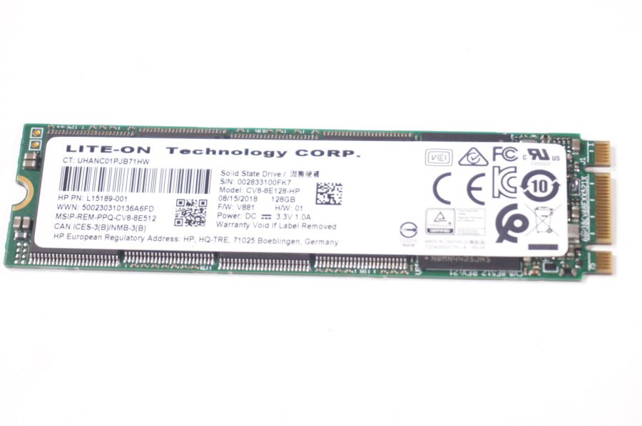 New L37355-001 Hp Laptop 128GB SATA M.2 2280 SSD Drive