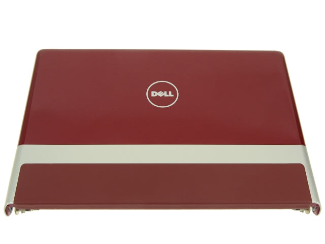 New RED Dell OEM Studio XPS 1640 1645 1647 LCD Back Cover Lid Top  Hinges V5MWR
