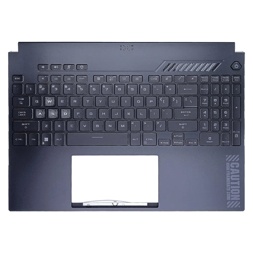 New Asus FA507 FA507XU Palmrest Keyboard LED RGB US black 90NR0EE5-R31US0 - LaptopParts.ca