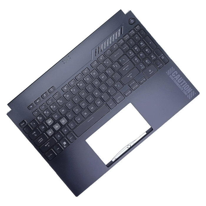 New Asus FA507 FA507XU Palmrest Keyboard LED RGB US black 90NR0EE5-R31US0 - LaptopParts.ca