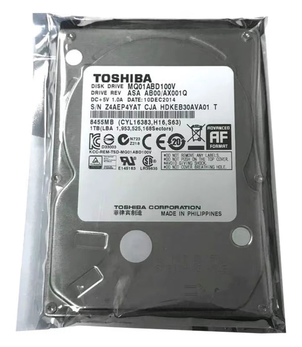 New Toshiba 1TB 5400RPM Sata 3.0Gb/s 2.5in Internal Laptop Hard Drive MQ01ABD100V - LaptopParts.ca