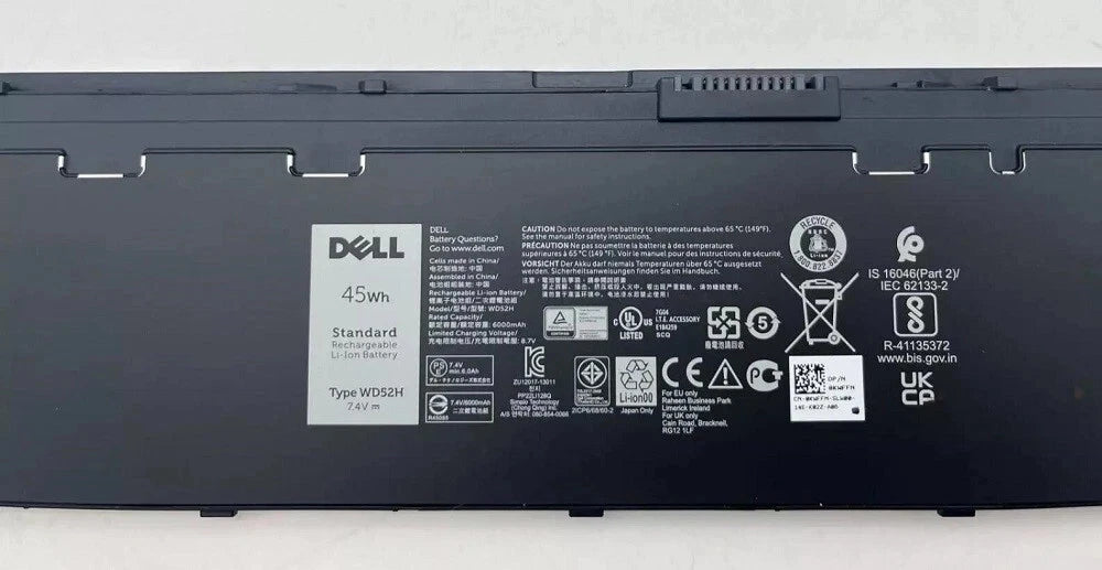 New Genuine Dell Latitude 7000 E7240 E7250 E7270 Series Battery 45Wh WD52H KWFFN