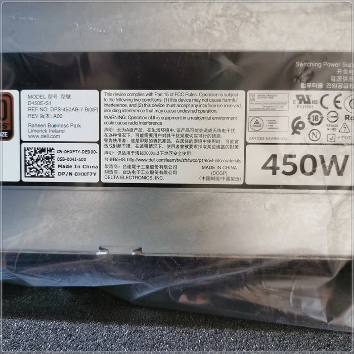 Nouvelle alimentation serveur Dell Poweredge R540 R7415 AC450E-S0 D450E-S1 450 W HXF7Y