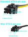 New ATX mini 6 Pin to SATA 15 Pin Adapter Extension Cable for HDDs SSDs - LaptopParts.ca