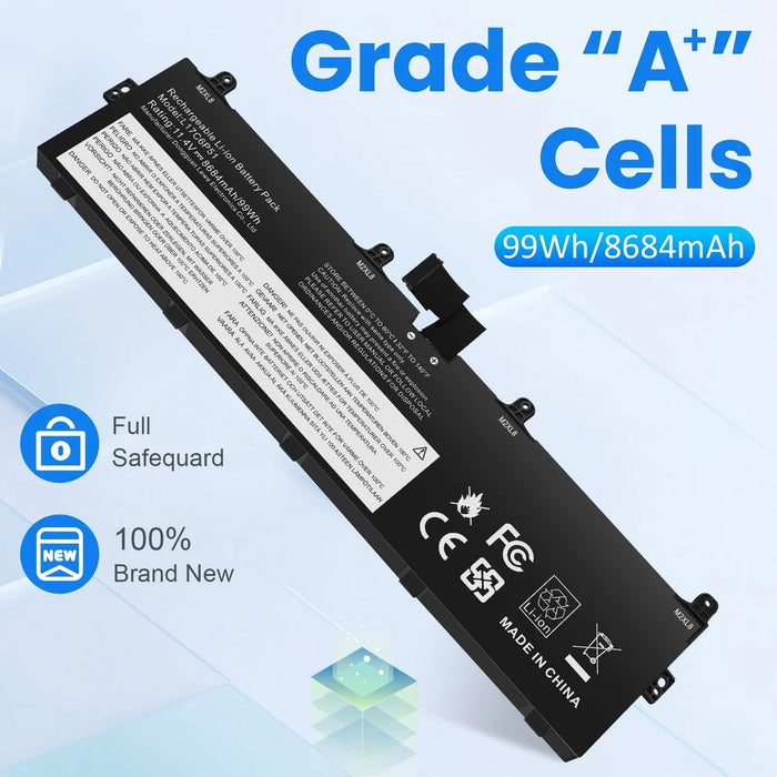 New Compatible Lenovo ThinkPad P72 P73 P72-20MB P73-20QR Battery L17M6P52 L17C6P51