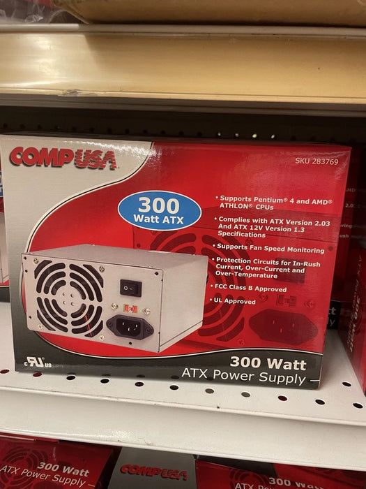 New CompUSA 300 Watt ATX Power Supply - LaptopParts.ca