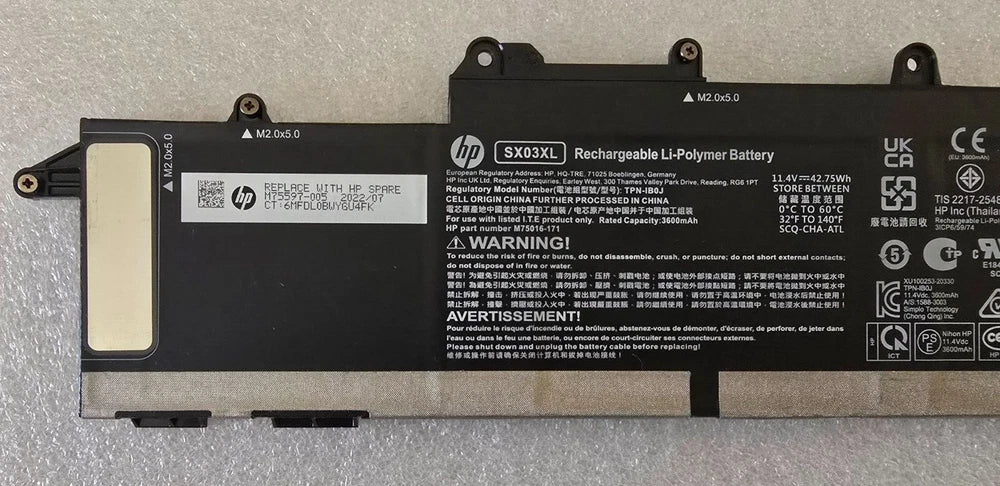 New Genuine HP ProBook X360 435 G7 G8 Battery HSTNN-DB9S L78125-005 SX03XL
