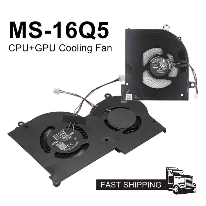New MSI GS65 GS65VR P65 WS65 MS-16Q5 16Q5 CPU GPU Fan Kit