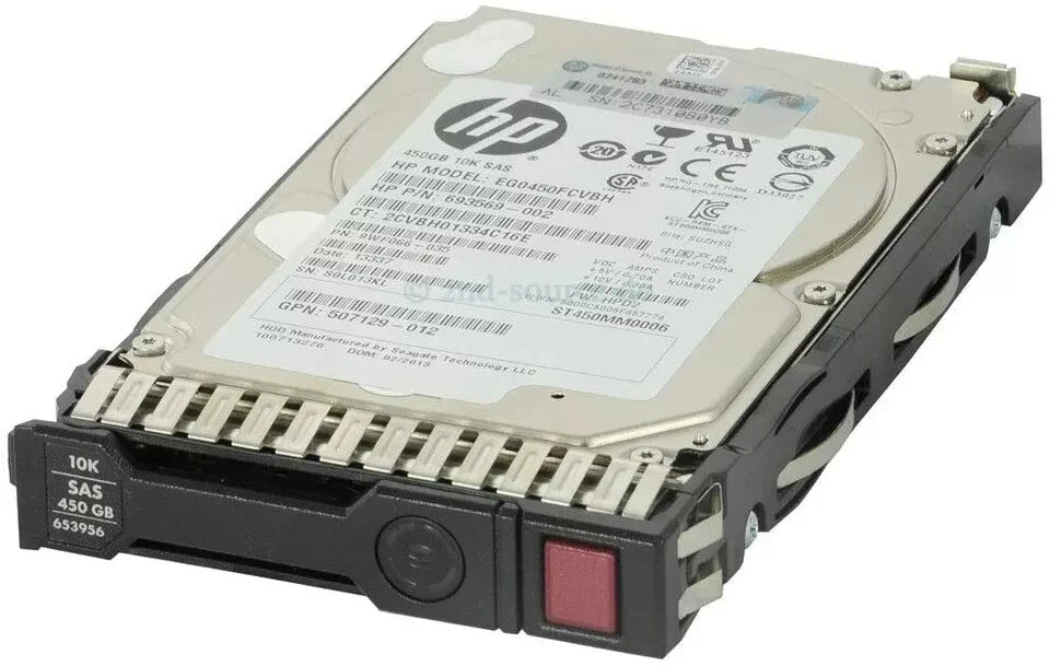 New HP Proliant Server Gen 8 450GB 6G 10K 2.5" SAS SC HDD Hard Drive 653956-001 652572-B21 - LaptopParts.ca