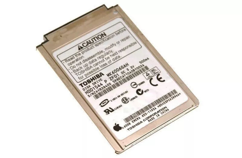 New Toshiba MK6006GAH 60GB UA100 1.8 Microdrive A-1104-113-A A-1149-393-A P000432770 - LaptopParts.ca