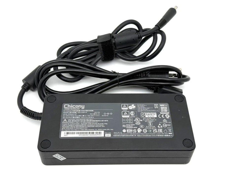 New Genuine Acer Nitro Preditor Chicony 330W 5.5×1.7mm AC Adapter A20-330P1A KP.3300H.001 ADP-330AB B A17-330P2A